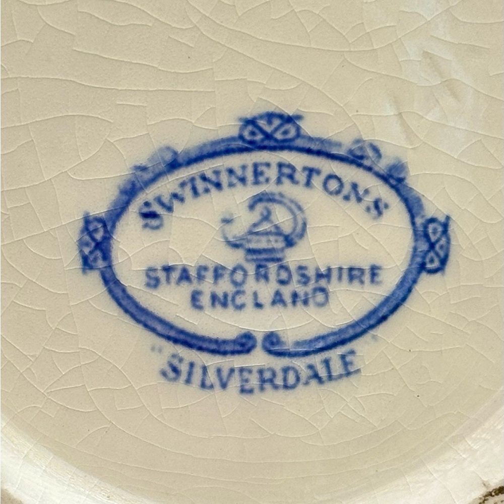 Swinnerton’s Staffordshire England Blue and White Silverdale Pitcher - Picture 5 of 9